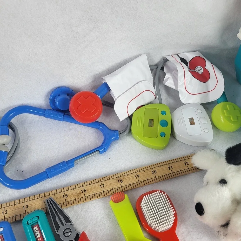 Veterinary‎ Pretend Play Kit Pet Medical Doctor Set Toys Dog Imagination 20+ pcs